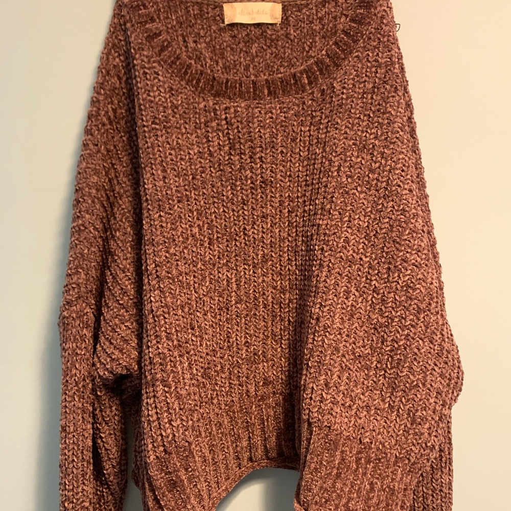 Altar’d State Raspberry Silk Sweater, size XS but fits small